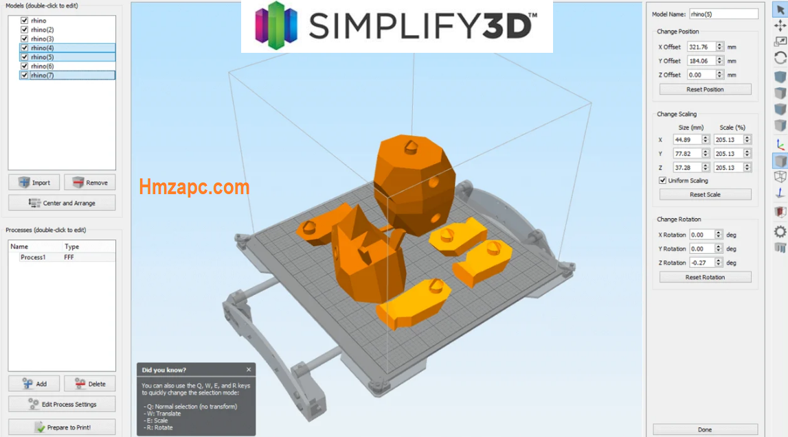 simplify 3d mirror