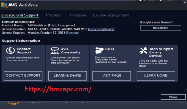 AVG AntiVirus Activation 